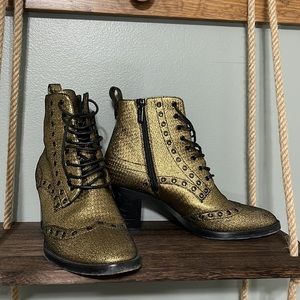 Jimmy Choo Gold Hannah Boot